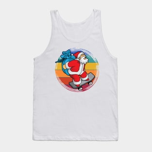 Santa Skateboarder Happy Christmas Merry Christmas Christmas Event Christmas Present Gift for Family for Dad for Mom for Friends for Kids Tank Top